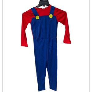 MARIO BROTHERS Mario Halloween costume jumpsuit size medium